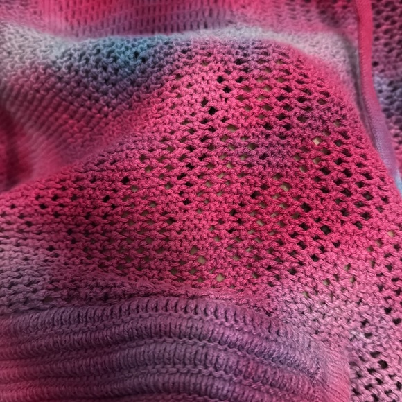 Unique Prana open weave hooded sweater S - Picture 3 of 7